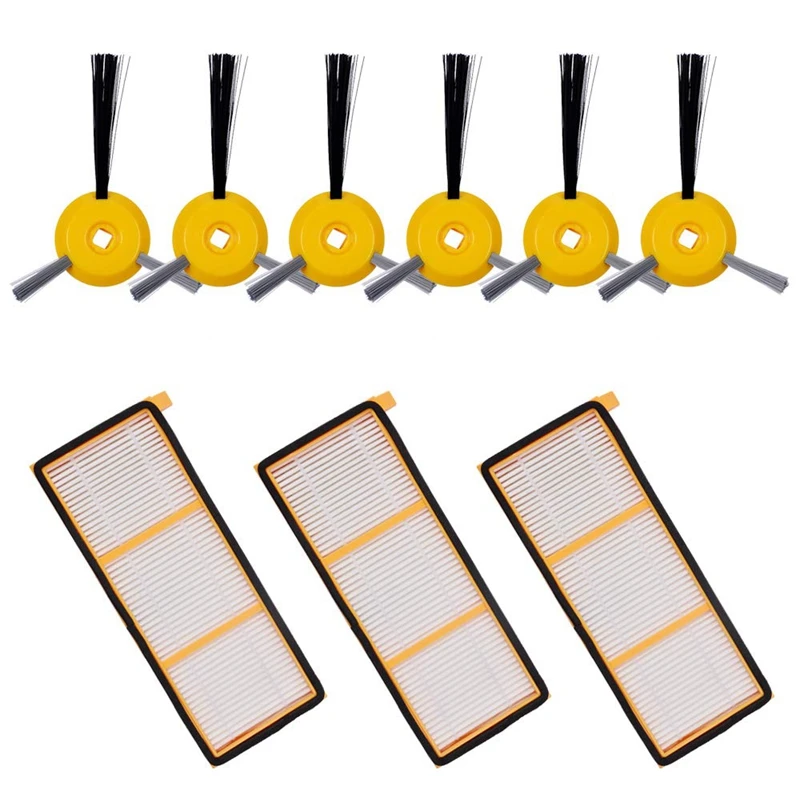 

Replacement Parts Kit For Shark Ion Robot 750 720 Rv750 Rv720 Vacuum Include 6 Side Brushes, 3 Hepa Filters
