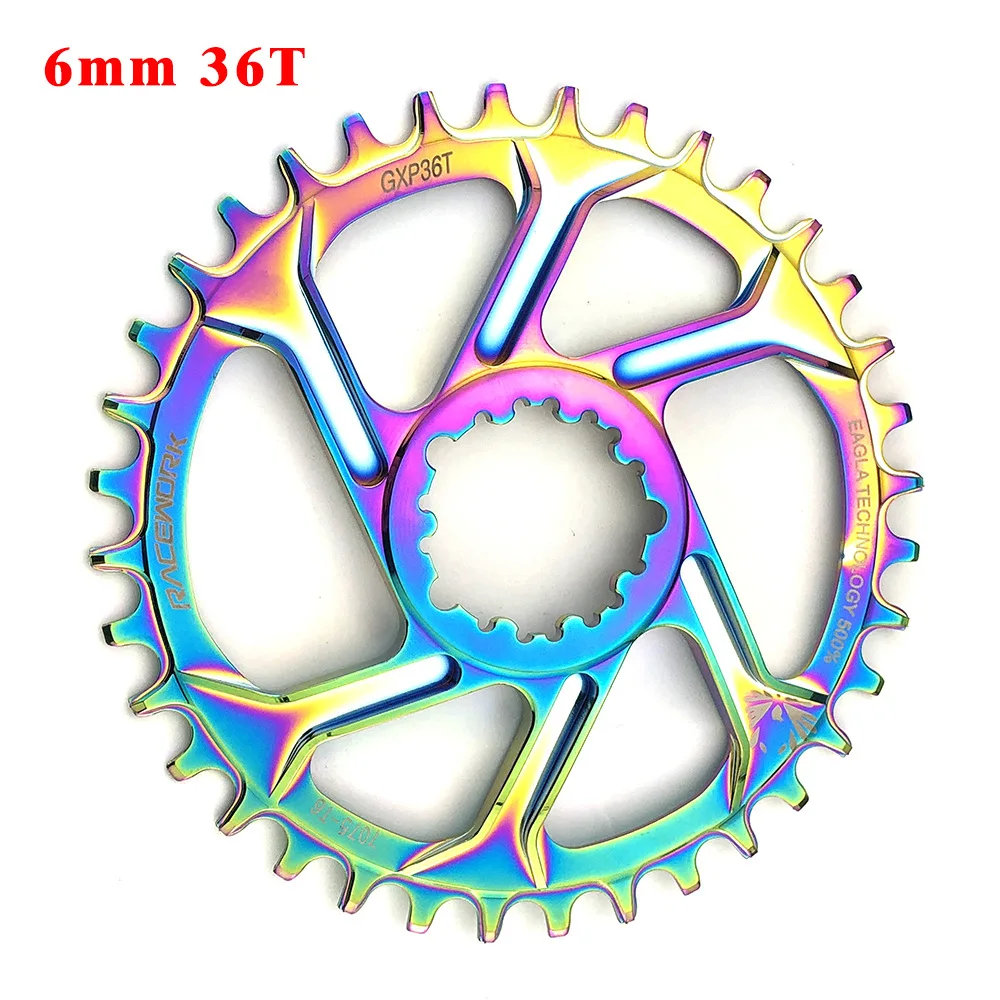 RACEWORK GXP Bike Bicycle Crankset fixed gear Crank Aluminum Alloy 32T 34 38T Positive Negative Teeth Chainwheel For X9 XX1 | Спорт и