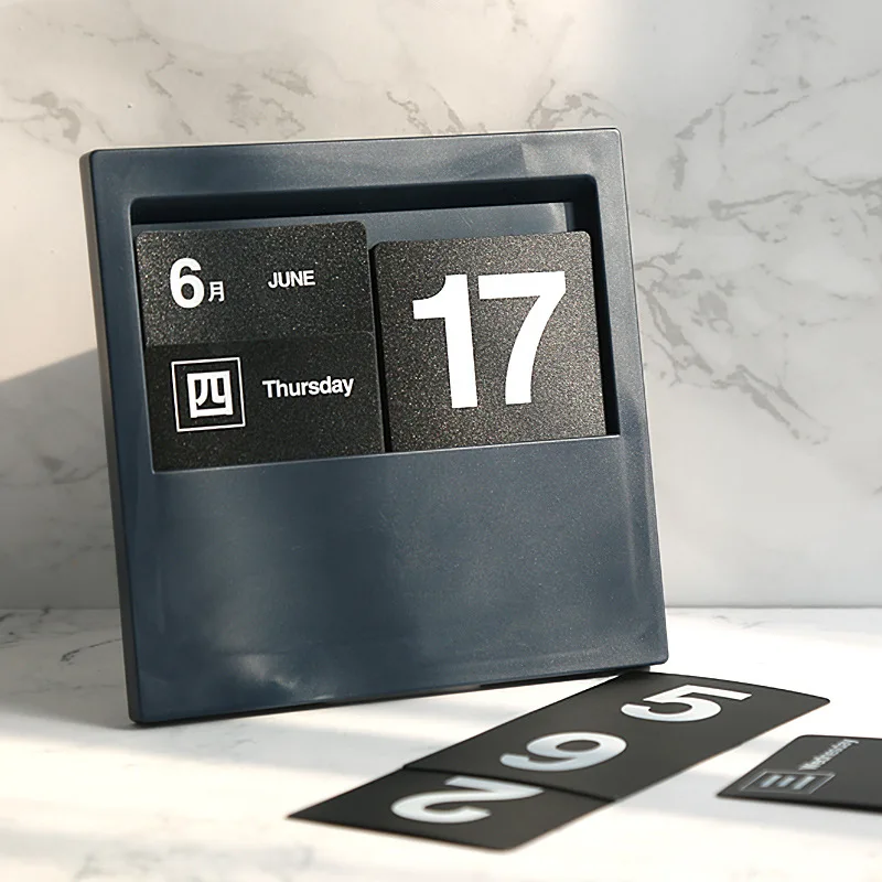 

Desktop Plug-In Calendar Reusable Creative DIY Gift Calendar Cafe Home Decoration