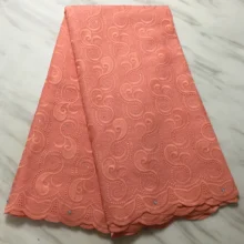 Африканская швейцарская кружевная ткань швейцарская вуаль кружева в швейцарской последней африканской хлопковой сухой кружевной ткани с камнями для платья 5 ярдов/партия