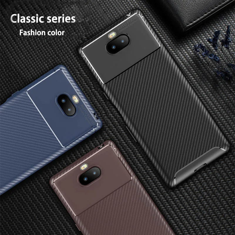 Чехол для телефона Sony Xperia 10 II мягкий силиконовый ударопрочный чехол из ТПУ Plus