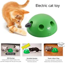 Электрическая игрушка-кошка обучающая игрушка интерактивное Когтеточка для кошек забавная Карнавальная игра Peek A Boo игровые товары для