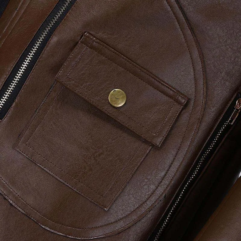 KIOVNO Men Winter Leather Jackets And Coats Fleece Thicken Jackets Outwear For Male Clothing Size S-3XL Windbreak (6)