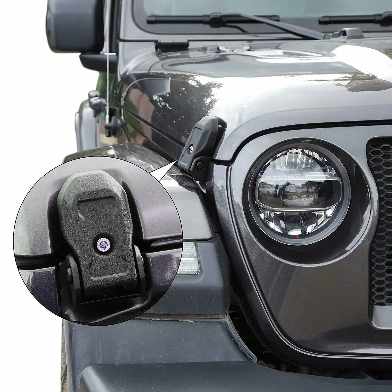 Замок капота защелка капота пара замков для Jeep Wrangler JL JT