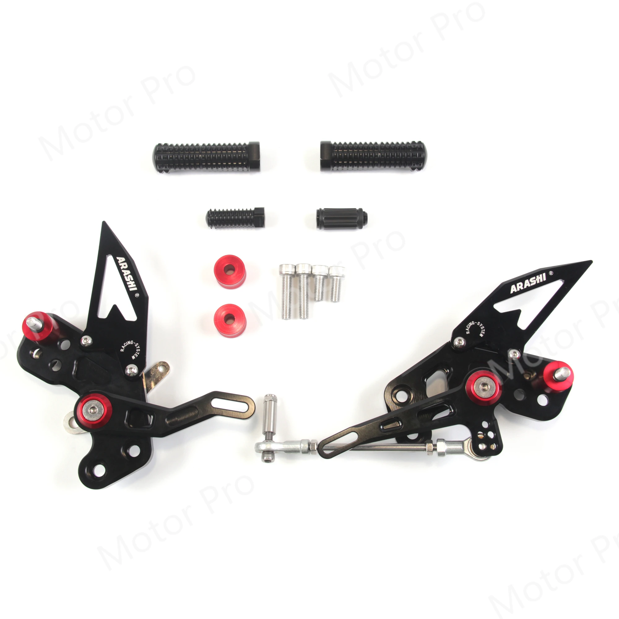 

Adjustable Footrests For Kawasaki Z125 Pro 2016 2017 2018 Motorcycle Accessories Foot Pegs Rest Rearsets Rear Set Pedal BLACK 16