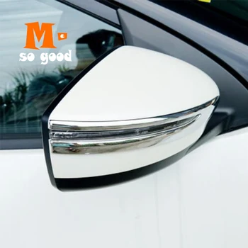 

2016 17 18 19 2020 For Nissan Kicks Car Rearview Mirror Decoration Strip Cover Trim ABS Chrome Exterior Accessories Sticker 2pcs