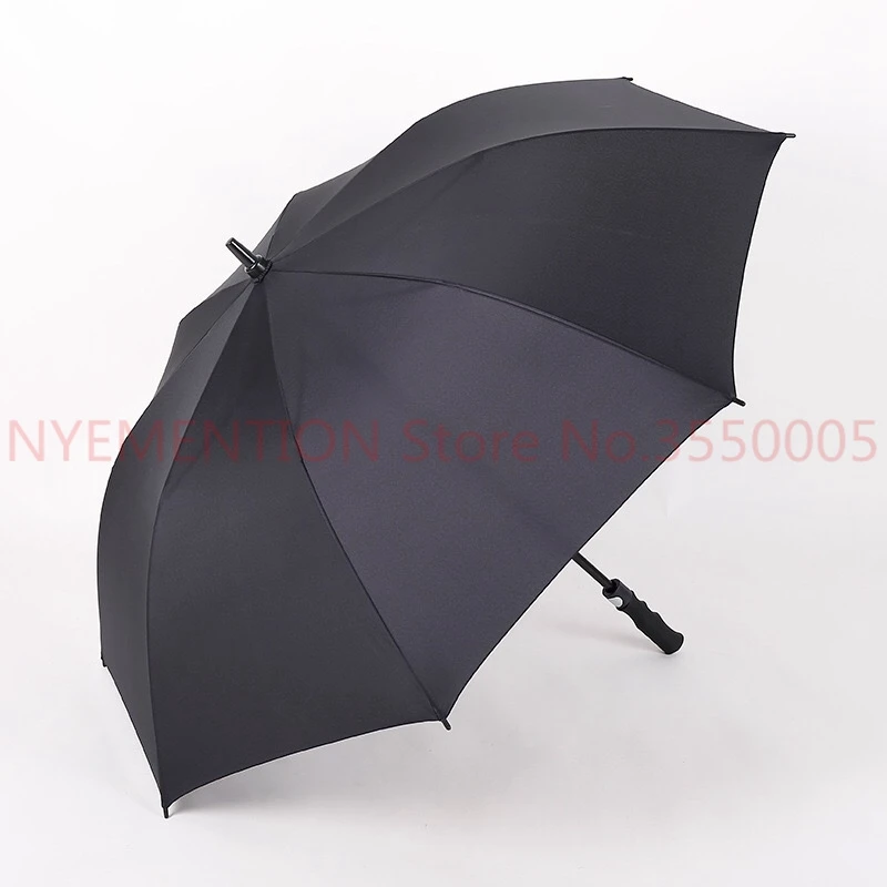 Large Strong Golf Long hand Stick Rain Auto Open Umbrellas Suit For 2-3 People Family Student 125CM
