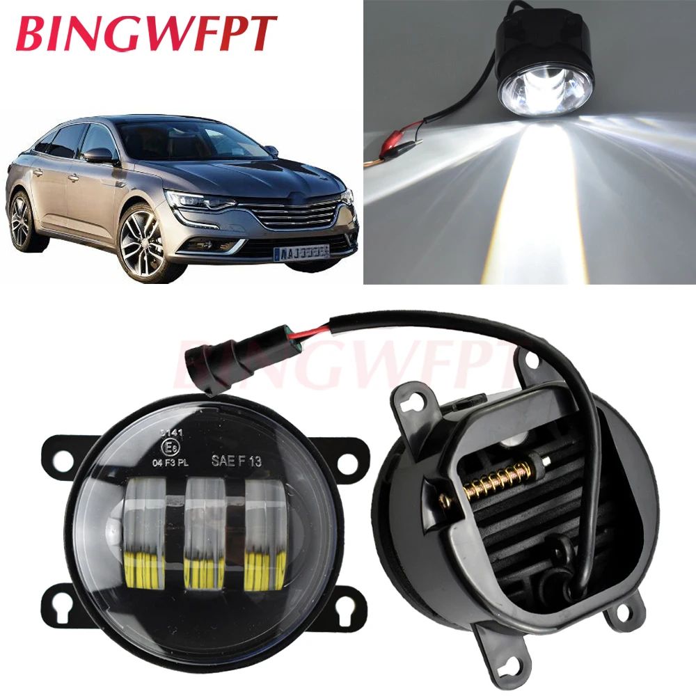 2 шт./пара светодиодный Противотуманные фары для Renault Captur 2013 2017 Duster Megane Fluence Koleos Kangoo