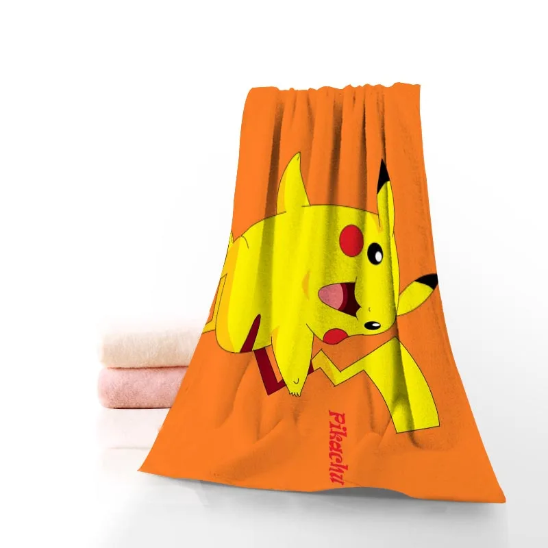 На заказ, большой размер, банное полотенце Pokemon 140 см x 70 см, полотенце для душа, мочалка, домашний текстиль, дорожное полотенце для рук и лица из микрофибры для вашей семьи - Цвет: 14