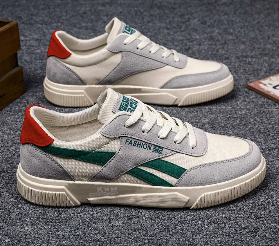 Zapatos informales de lona transpirables para hombre, calzado de primavera otoño en lona, zapatos para caminar para hombre