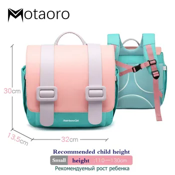 

New Fashion Candy Color PU Leather Backpacks For Primary Student Girls Bag Kids Backpack For 1.1-1.35m Children School Bags Kid