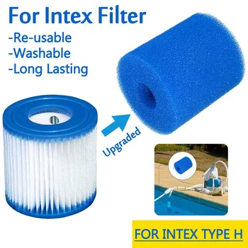 

Swimming Pool Filter Foam Reusable Washable Sponge Cartridge Foam Suitable Bubble Jetted Pure SPA For Intex H S1 Type