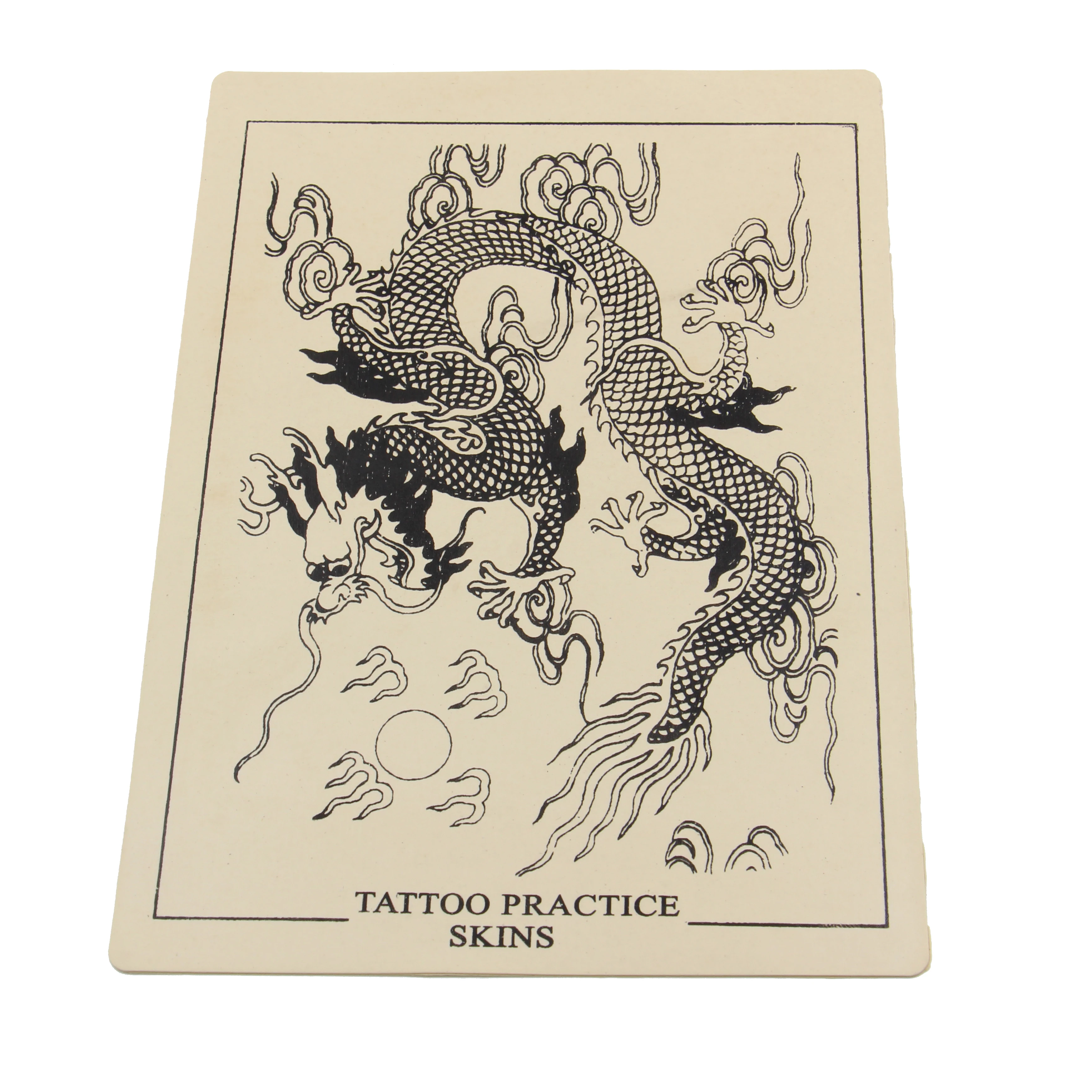 5/10pcs Tattoo Practice Skin Sheet 15*20 Dragon pattern Design Practice  Skin for Tattoo Beginners Body Art tattoo Free Shipping|Tattoo accesories|  - AliExpress
