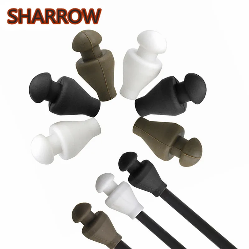 

24/50pcs Archery Rubber Arrowhead Target Points ID6mm Tips Safety Target Broadhead For Arrow Shooting Practice Game Accessories