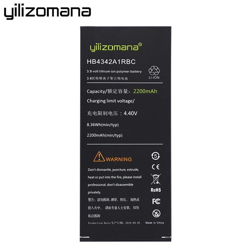 Оригинальный YILIZOMANA HB4342A1RBC аккумулятор для телефона Huawei Honor 4A 5A Y5II Y5 II 2 Ascend 5 + Y6 SCL TL00