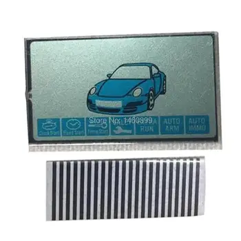 

B9 Zebra Paper + B9 LCD display for Russian Keychain 2-way Car Alarm Starline B9 lcd remote control key Chain KGB FX-7 FX 7 FX7