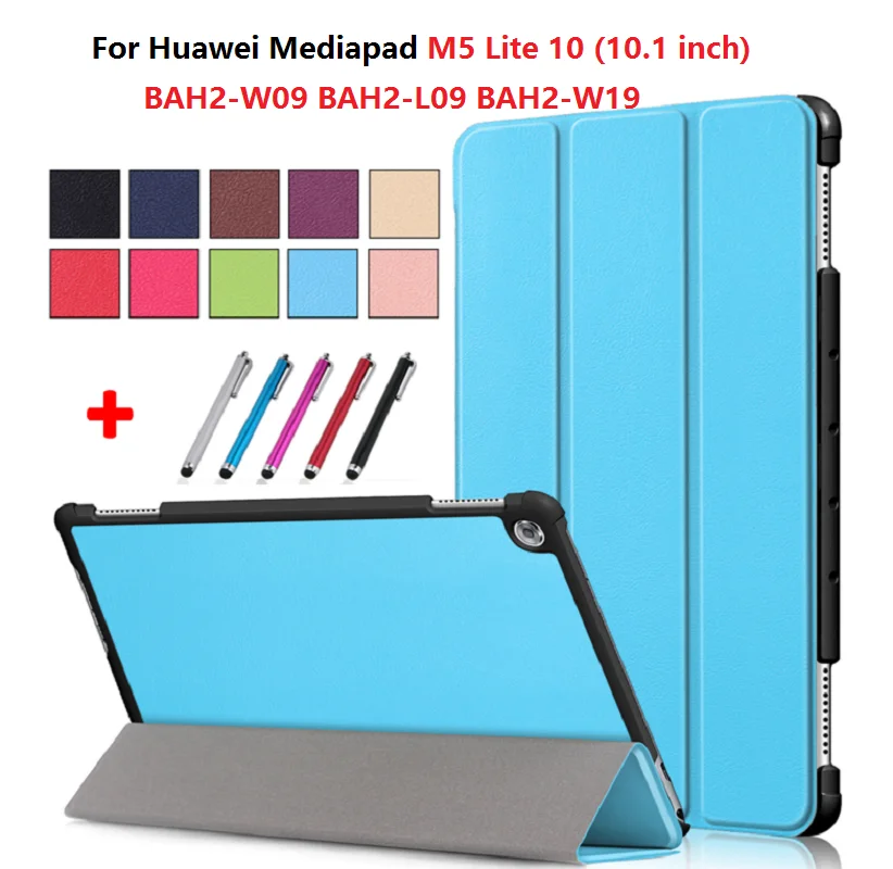 Чехол для Huawei Mediapad M5 Lite 10 1 BAH2 W09 L09 W19 защитный чехол планшета с Стилус &quotCaqa|Чехлы