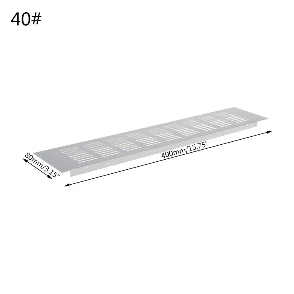 40 Aluminum Alloy Air Vent Perforated Sheet Web Plate Ventilation Grille - Цвет: 40