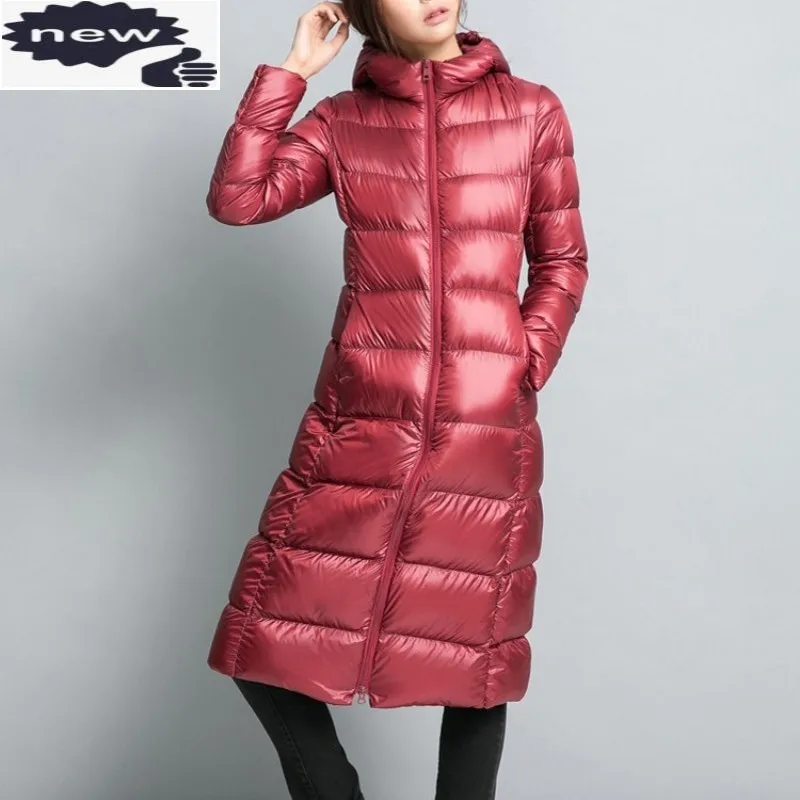 Streetwear Coat Female High Quality Fashion Slim Zipper Hooded Down