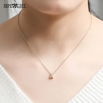 

Fashion Cubic Zircon Initial Letter Necklace Fairy A-z Alphabet Statement Necklaces For Women Jewelry