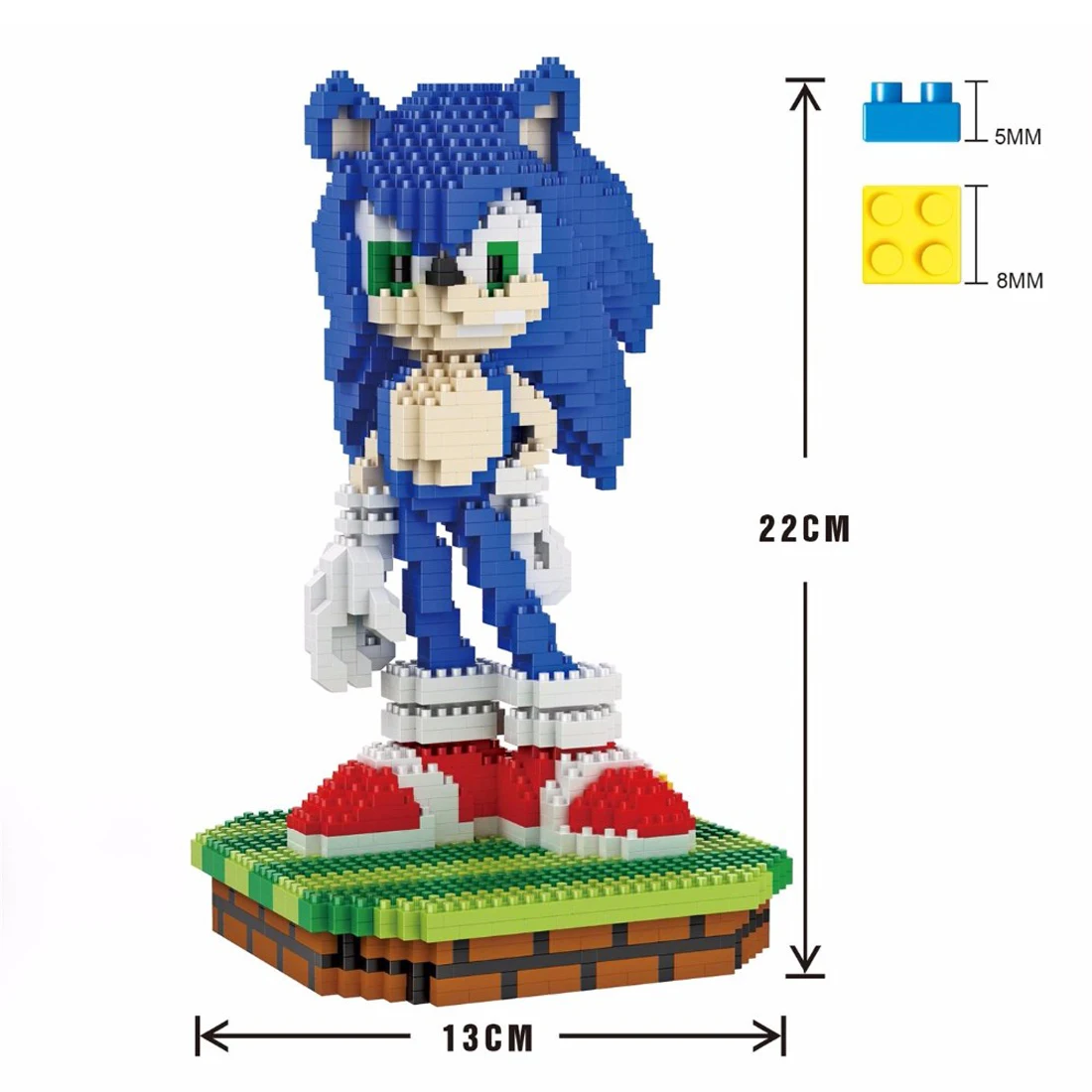 

hot LegoINGlys creators Japan Anime game image Hedgehog Sonic nano micro diamond building blocks model MOC brick toys for gifts