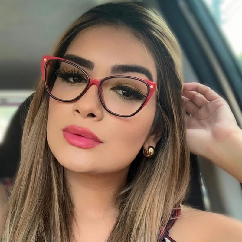Новинка 2020 оправа для очков женские модные прозрачные сексуальные очки кошачий