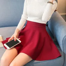 S-5XL, Корейская версия, юбка с высокой талией, юбка в складку, юбка-зонтик