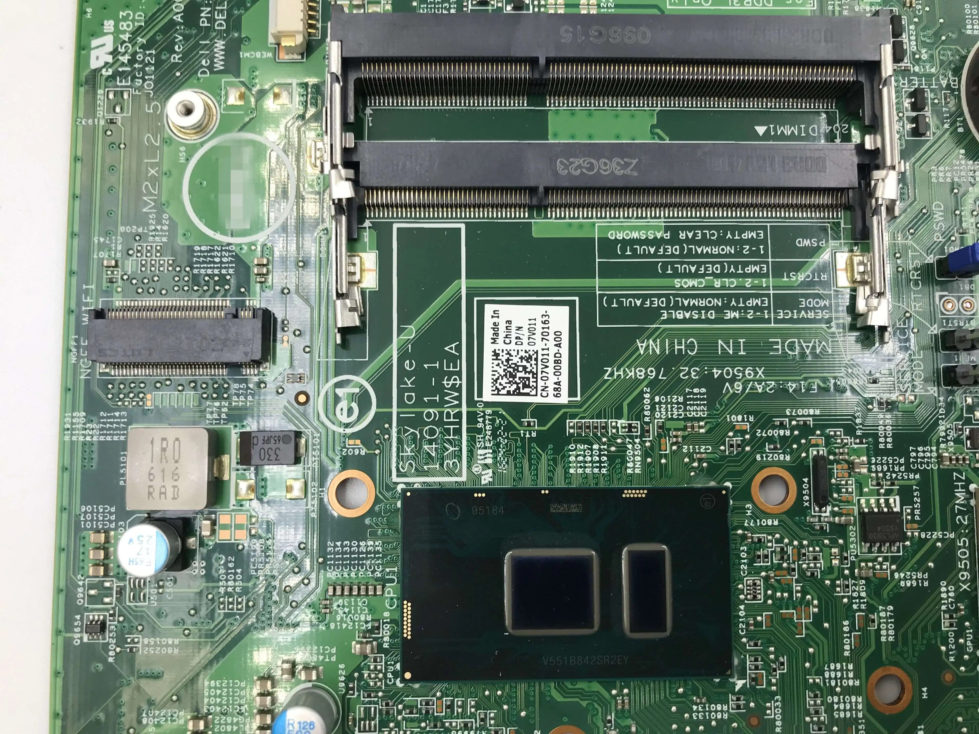 Материнская плата для ноутбука dell Inspiron 3059 все в одном 14091 1 CN 07V011 7V011 с резьбой и 4