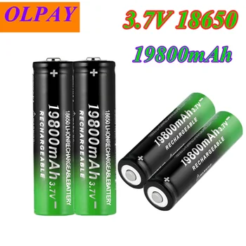 

20PCS New 18650 Li-Ion battery 19800mAh rechargeable battery 3.7V for LED flashlight flashlight or electronic devices battery