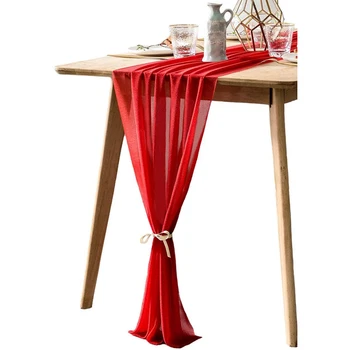 

Tablecloth 70X 305 cm, Suitable for Romantic Wedding Decoration, Bridal Shower, Baby Shower, Birthday Party Cake Table Decoratio