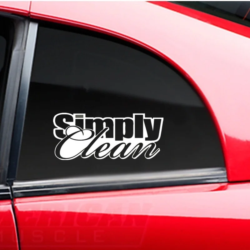 "Simply Clean" виниловая наклейка смешная JDM стекло автомобиля грузовика наклейка Desingn Jew70