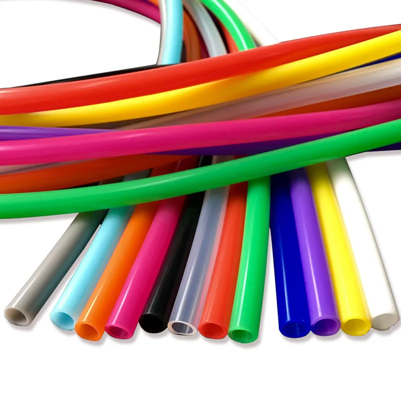 Colorful Soft Silicone Rubber Tube - Food Grade Flexible Hose, 1 Meter Length, 2mm x 4mm Diameter