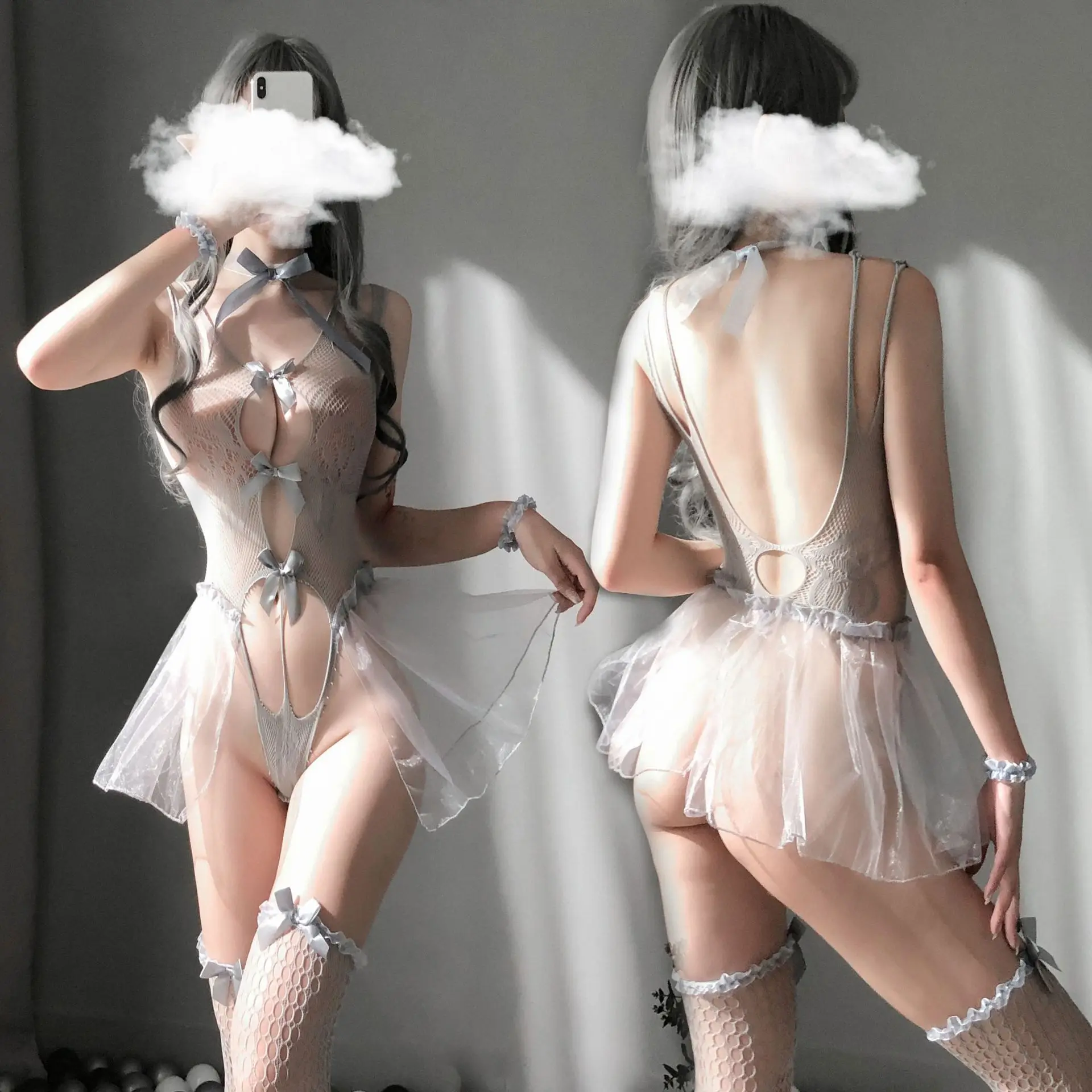 Сексуальное прозрачное нижнее белье для ночного клуба форма молодых девушек с