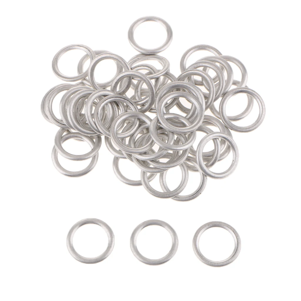 50 Pieces 14mm Oil Drain Plug Crush Washer Gaskets for Audi S4 A4 Q5 VW Touareg