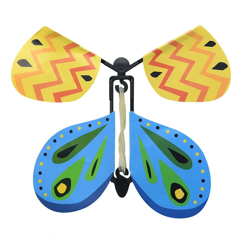 1pc Magical flying butterfly simulation children's creative toys puzzle fun whole decompression magic props trick creative gift