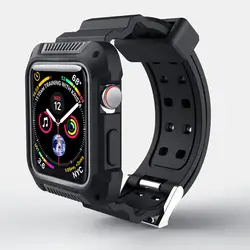 Чехол + ремешок для apple Watch 4 band 44 мм 40 мм iwatch серии 42 мм 38 мм correa pulseira apple watch band аксессуары защитный чехол