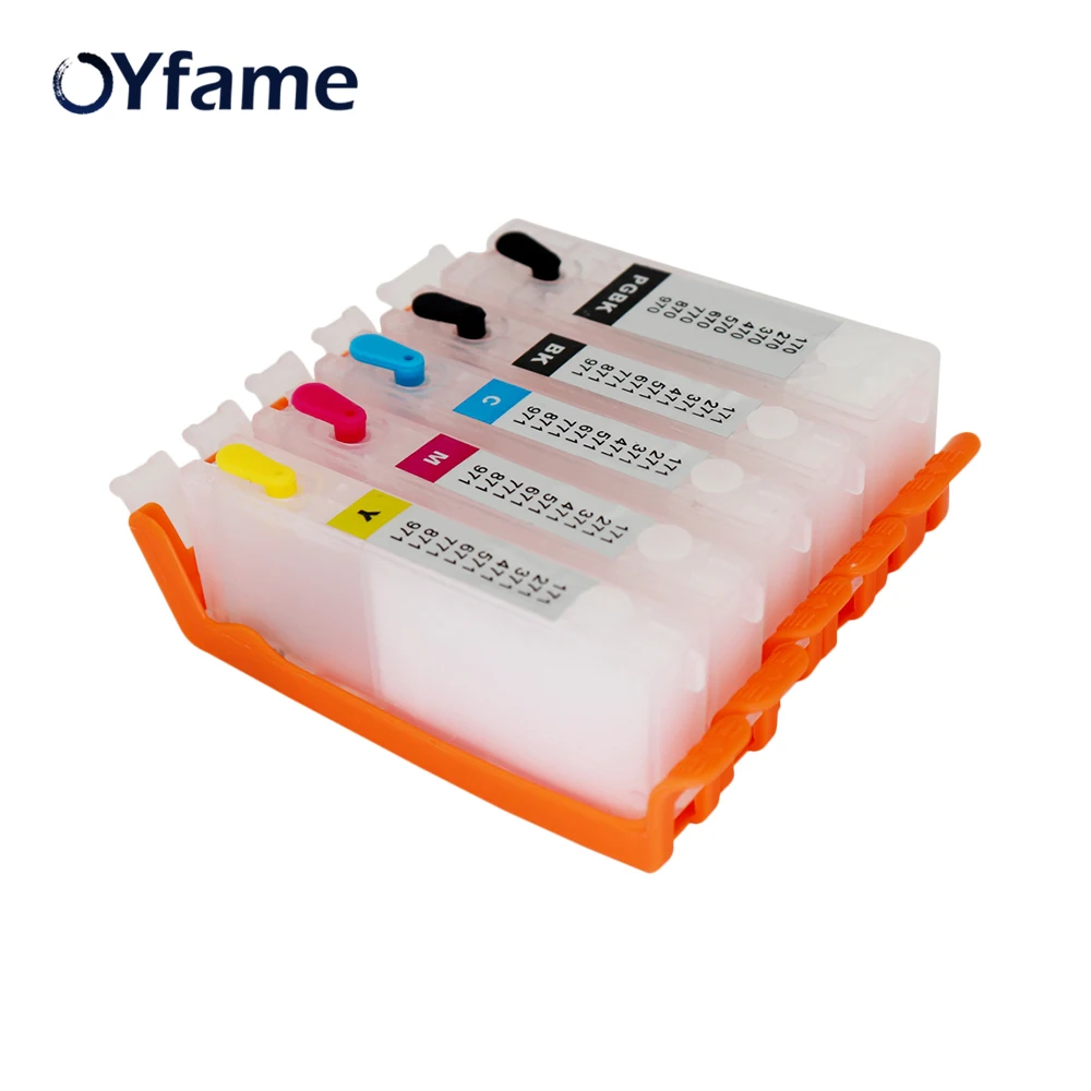 OYfame 5 видов цветов 470 картридж для Canon 471 PGI CLI многоразовый принтера MG5740 MG6840 TS5040