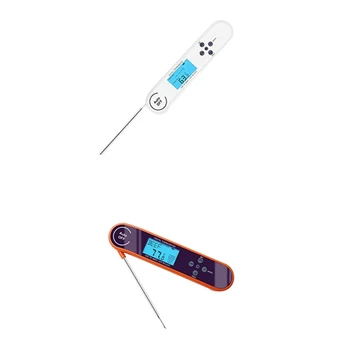 

Electronic Digital Display Food Thermometer Waterproof Voice Alarm