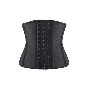 

Women Slimming Belt Sports Fitness Waist Support Brace Breathable Metal Frame Mesh Waist Protector Belt Hot Shapers 12 hook