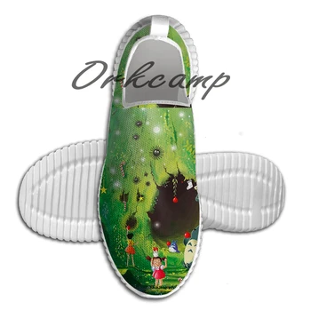

Sport Running Shoes Totoro Christmas Card Light Weight Walking Shoes Breathable Mesh Yoga Shoes