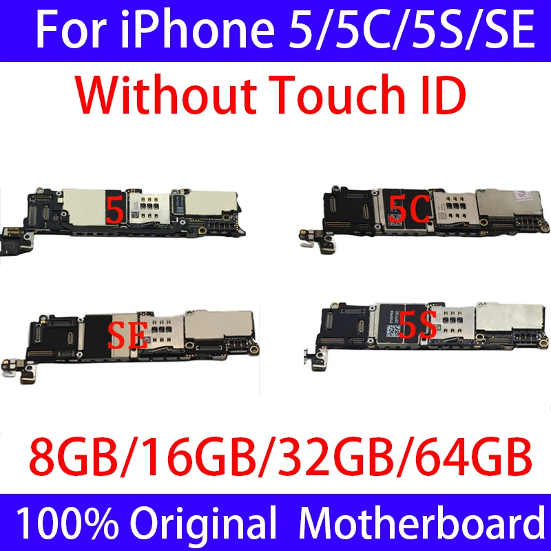 100% оригинальная разблокировка бесплатно iCloud для iphone 5 5s 5c 5Se материнская плата без