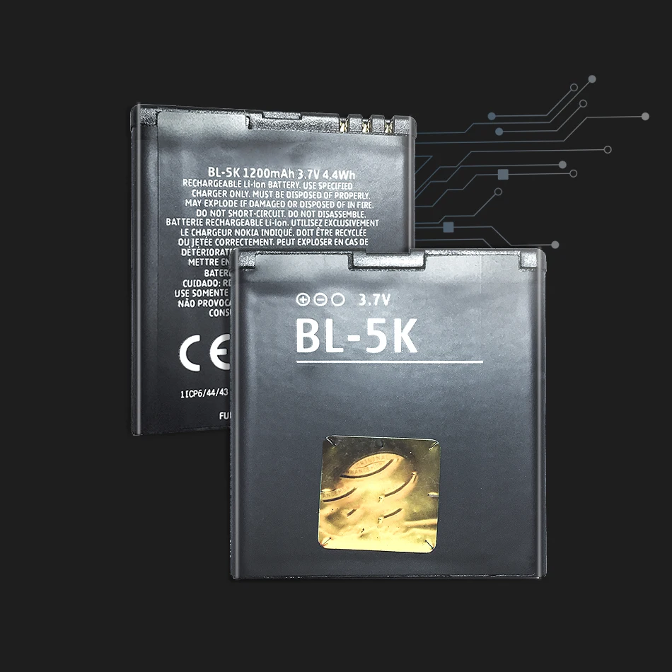 Запасной аккумулятор KiKiss 1300 мАч для Nokia N85 N86 N87 8MP 701 X7 00 C7 BL 5K литий полимерный