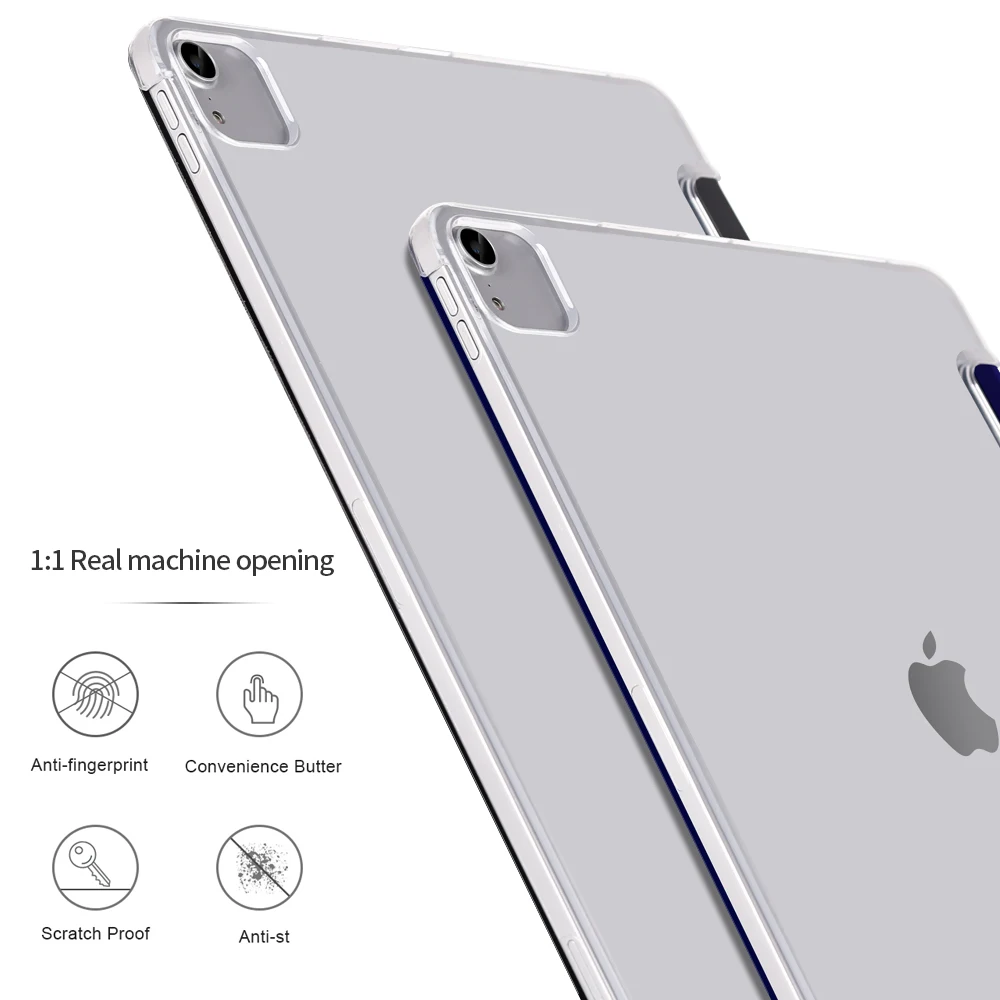 Чехол для iPad Pro 12 9 2020 4th Gen из искусственной кожи с многофункциональной подставкой