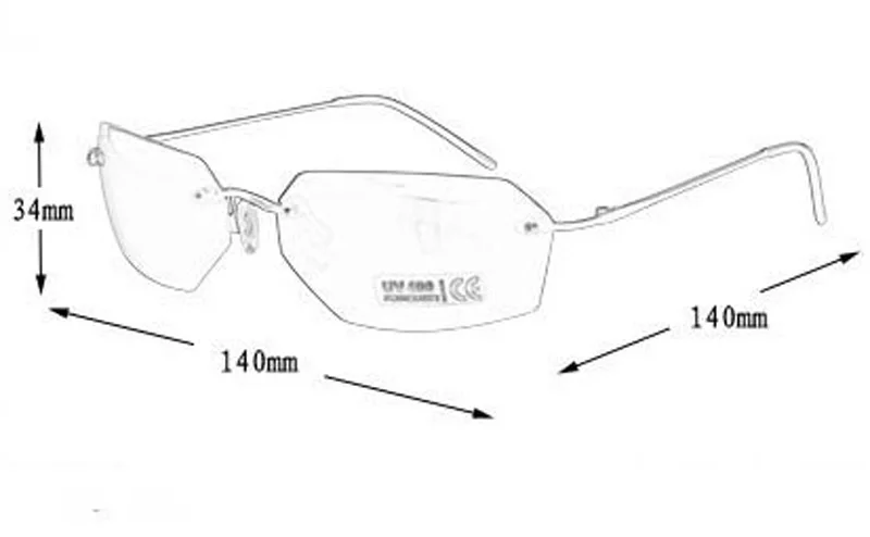 EVUNHUO Matrix Morpheus UV солнцезащитные очки в стиле фильма мужские 15,9 г ультралегкие очки без оправы овальные очки Oculos Gafas De Sol