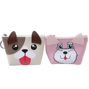 

1pc 2019 New Cute Design Women Purses Cartoon Pattern Small Change Coin Bag Key Ring Pu Leather With Zipper Mini Wallet