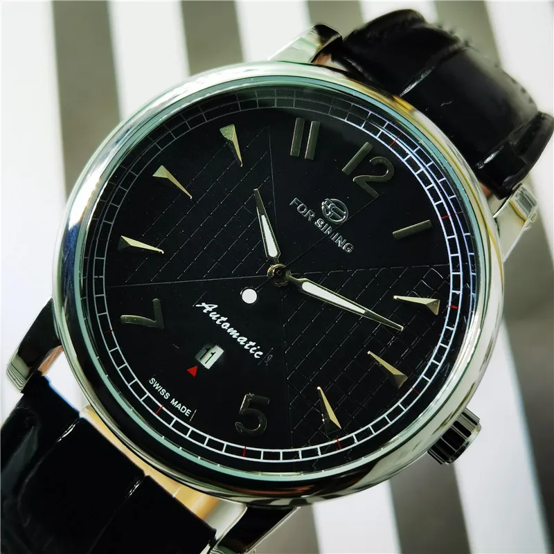 Forsining New Fashion Business Series Mechanical Watches Calendar Display Mens Watch Top Brand Luxury Automatic WristWatch Clock | Наручные