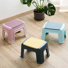 Banc de bain antidérapant en plastique, 1 pièce, petit tabouret de ménage, pour le salon, pour changer de chaussures, mobilier pour enfants