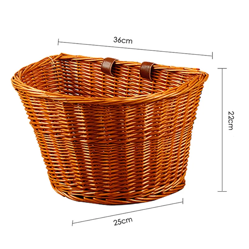 Bicycle Basket Front Bag Rear Hanging Basket Panniers Bike High Quality Rattan Basket For Children Gifts Cycling Accessories