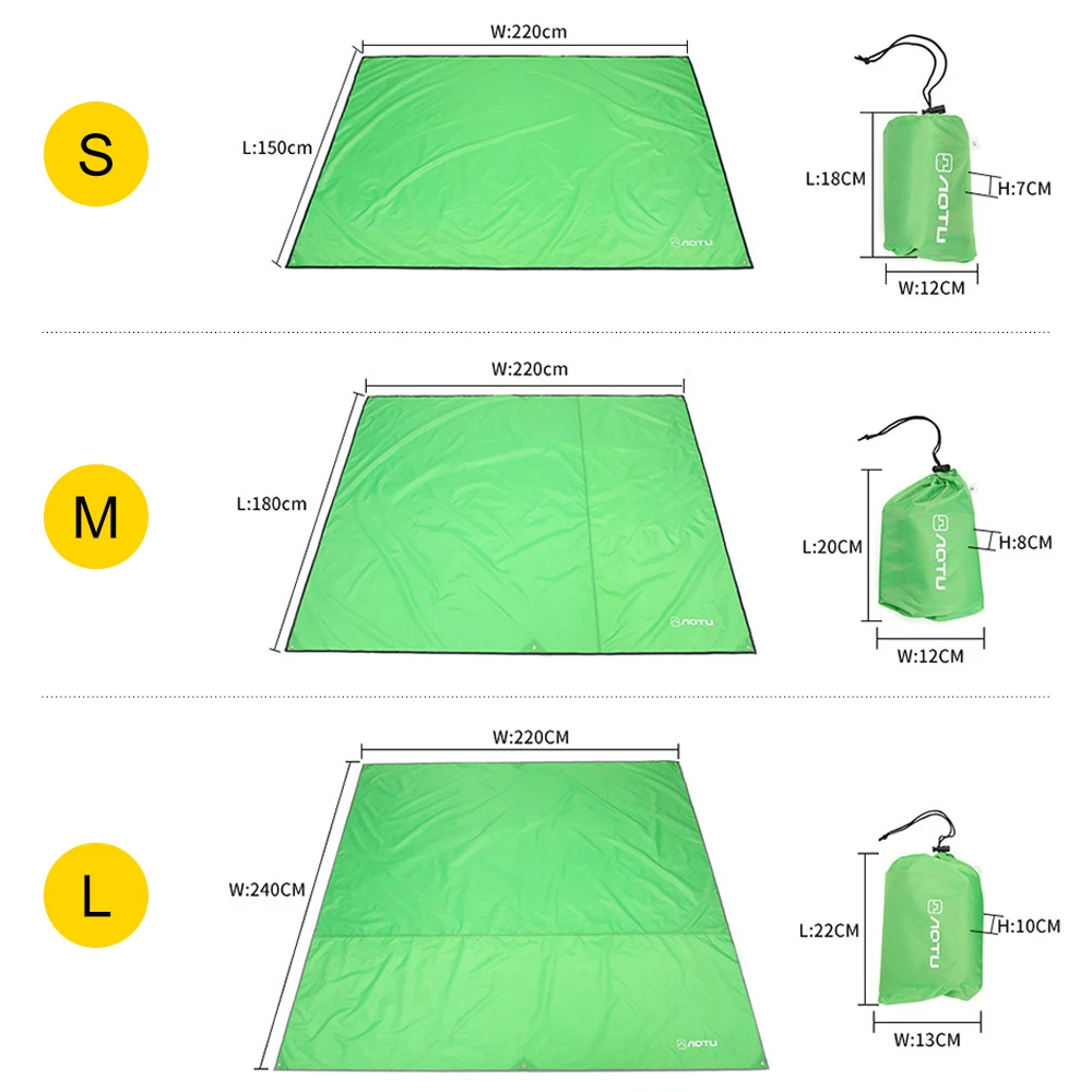 Vertvie Waterproof Beach Mat Outdoor Camping Picnic Ground Mat Folding Cover Bedding Beach Mat With Storage Bag Beach Blanket