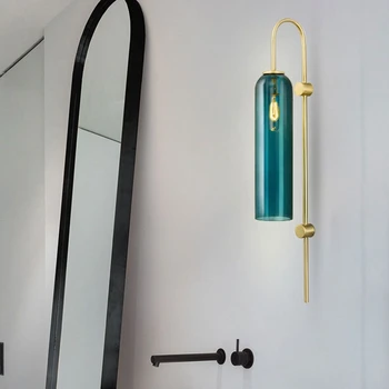 

Simple modern light luxury bedroom headboard LED wall lamp living room study corridor corridor single head decorative lamp E27